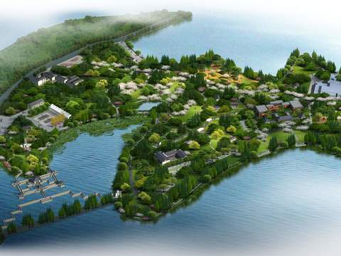  现代度假酒店鸟瞰psd 