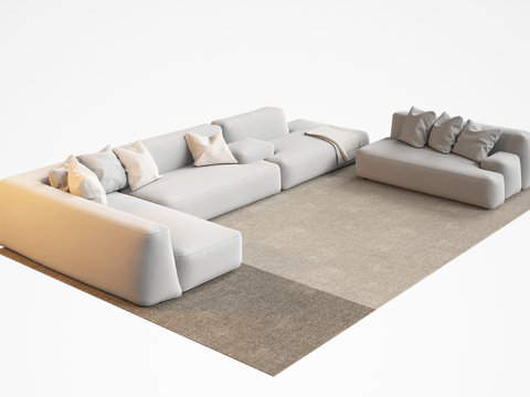  Poliform 模块沙发 转角沙发3d模型 