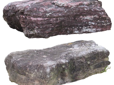  庭石 景观石 岩石psd 