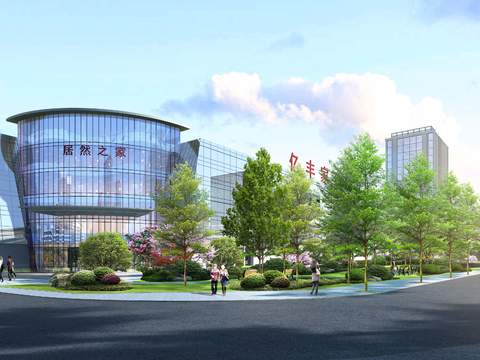  办公楼 家具工厂psd 