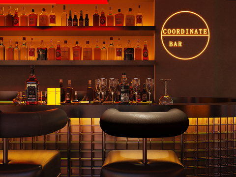  现代音乐酒吧3d模型 