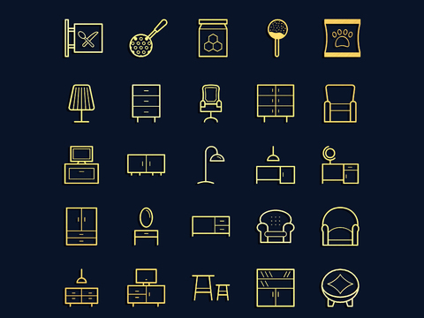  金属家具标识3d模型 