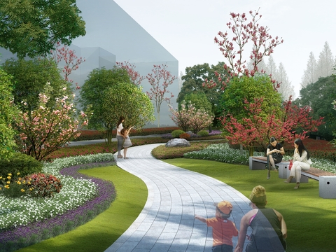  公园 园林景观PSD 