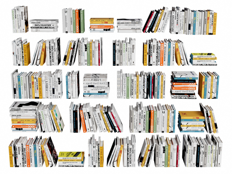  书本 书籍3d模型 