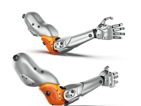  现代机械手臂3d模型 