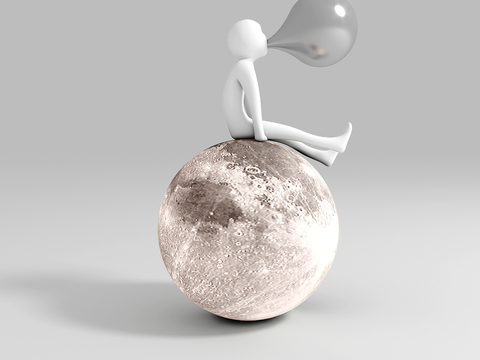  创意雕塑 艺术摆件3d模型 