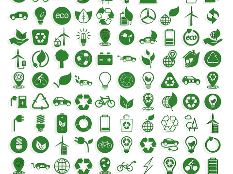  环保标志 交通标识3d模型 