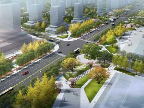 道路 桥梁鸟瞰PSD 