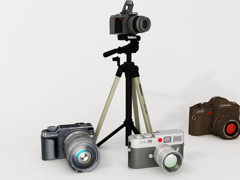  现代数码相机3d模型 