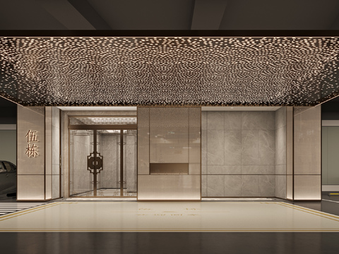  地下停车场3d模型 