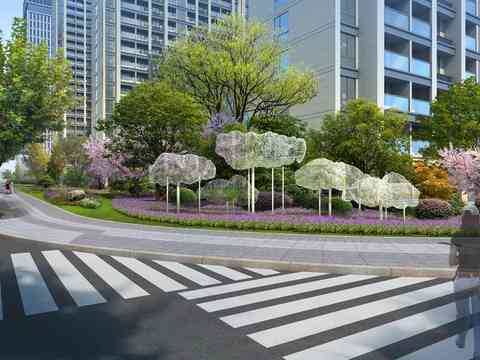  现代道路桥梁psd 