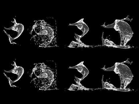  水花 浪花 涟漪3d模型 