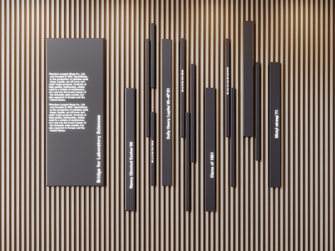  现代标识牌导视牌3d模型 