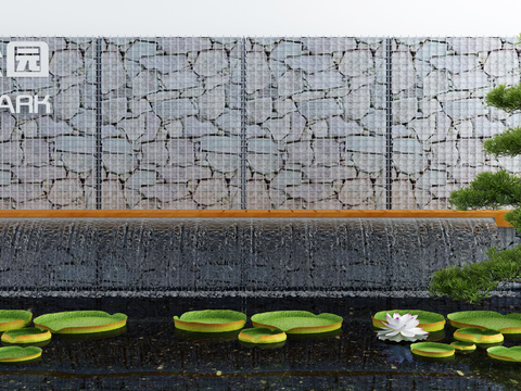  水景小品3d模型 