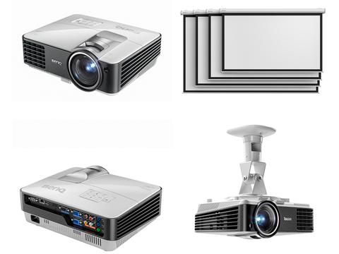  现代投影仪3d模型 