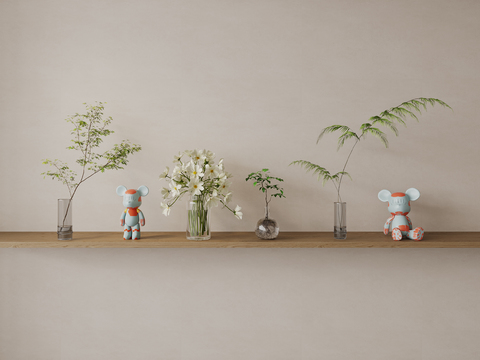  水生植物 水培植物 雕塑 公仔3d模型 