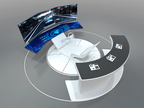  VR体验设备3d模型 