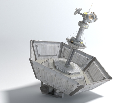  接收器 雷达 发射器 工业设备3d模型 