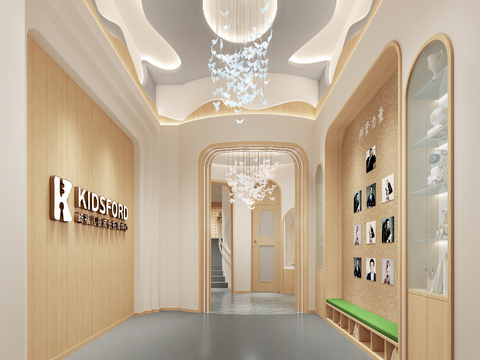  现代儿童托管中心3d模型 