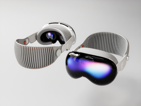  苹果VR眼镜 虚拟机 VR一体机3d模型 