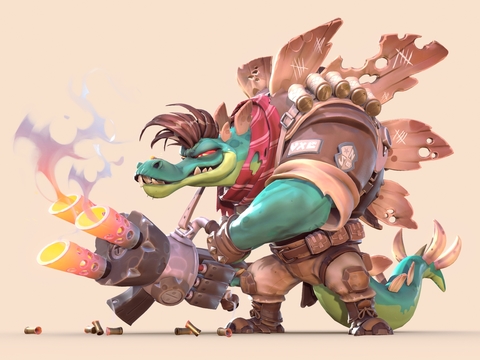  可爱霸气虚拟角色 动漫动物3d模型 