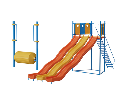  游乐器材 滑滑梯3d模型 