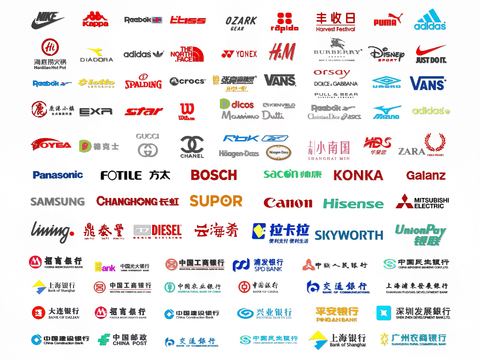  银行LOGO 商标 品牌标志3d模型 