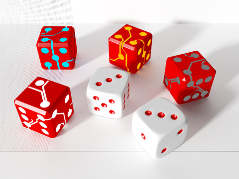  骰子 游戏道具3d模型 