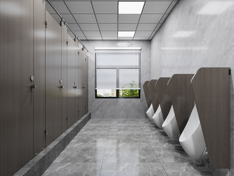  公共卫生间 公共厕所3d模型 