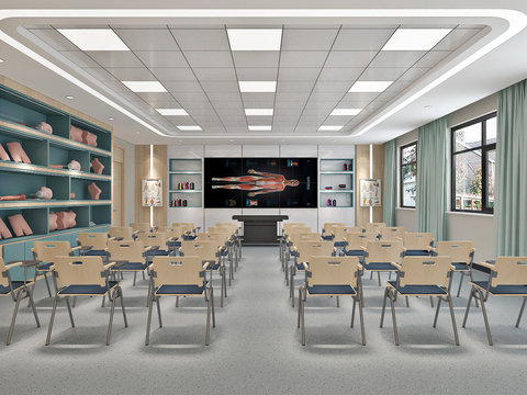  影像实训室 医学实训室3d模型 