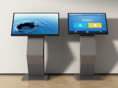  现代自助机 挂号机 3d模型 