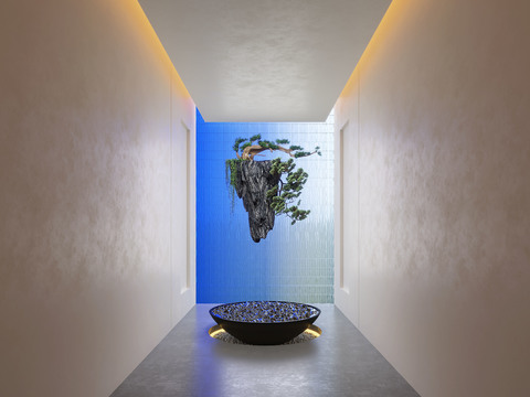  现代景观小品3d模型 