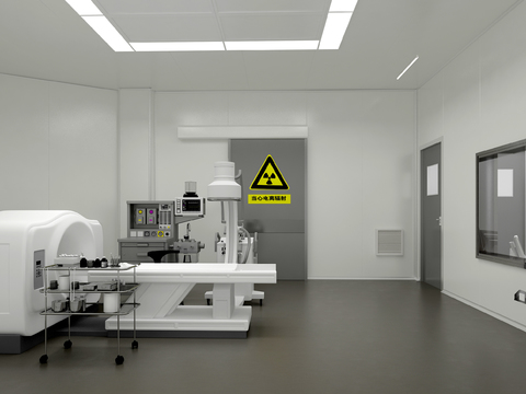  医院检查室 CT室3d模型 