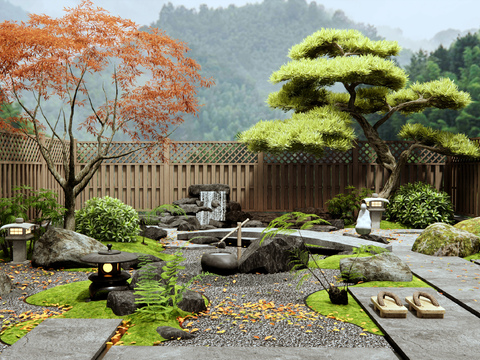  庭院景观 植物景观造景3d模型 