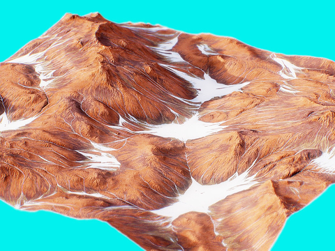  火山 山脉 山地3d模型 