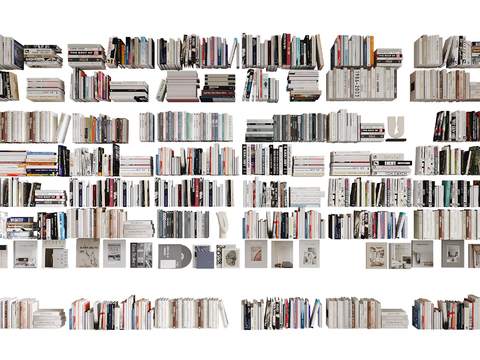  书本 书籍 书刊 杂志3d模型 