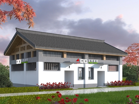  公共厕所 公厕3d模型 