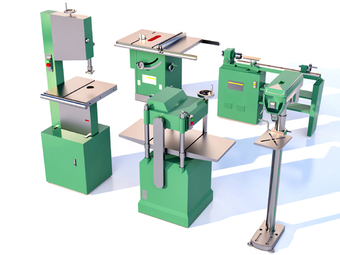  木工机床 工厂机械3d模型 