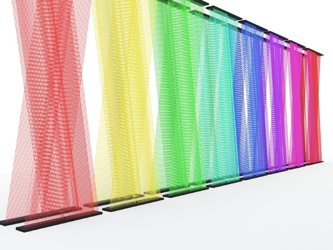  艺术彩虹装置 幻彩装置3d模型 