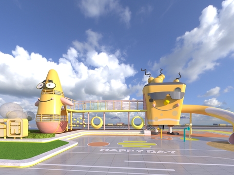  主题游乐场 儿童游乐场3d模型 