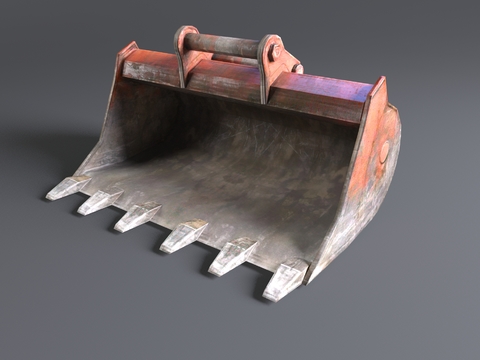  挖掘铲 铲头3d模型 