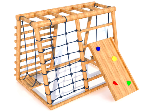  儿童攀爬架 网绳3d模型 