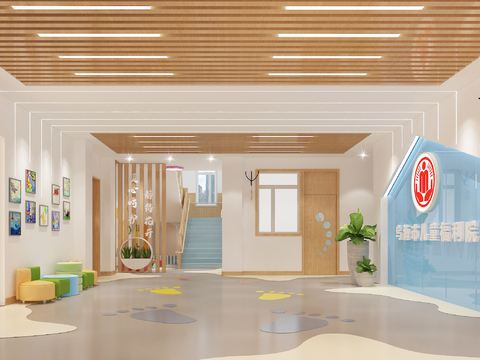  儿童福利院3d模型 