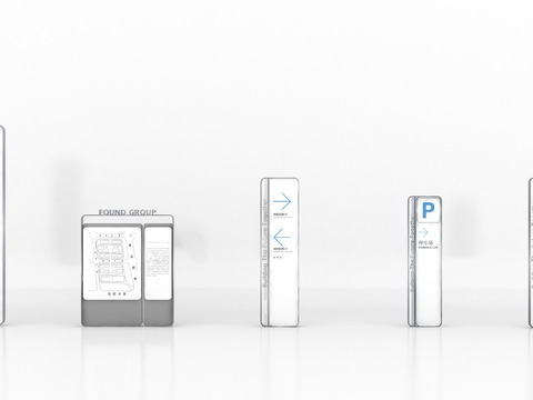  指示牌 导览导视图3d模型 