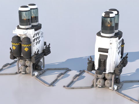  氧气站 氧气设备 医疗设备3d模型 