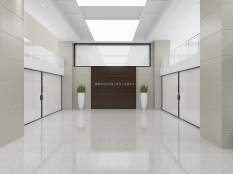  现代公司大堂 大厅3d模型 