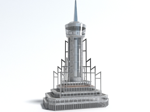  信号塔 电信塔 工业设备3d模型 