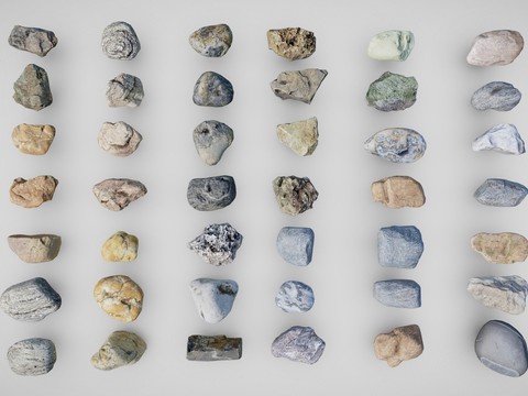  石头 景观石3d模型 