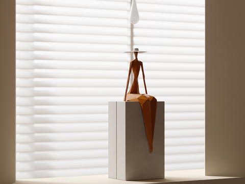  人物雕塑 艺术摆件3d模型 