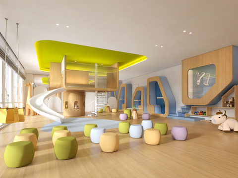  幼儿园 幼教中心3d模型 